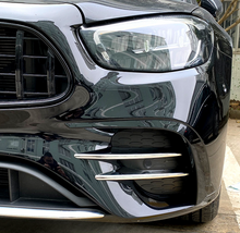 Front Stoßstange Aero Flaps Flics Flossen für Mercedes E W213 S213 C238 A238 AMG-Line 2020+