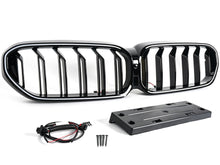 LED Kühlergrill Grill Frontgrill Schwarz für BMW 5er G30 G31 LCI 2021-2025