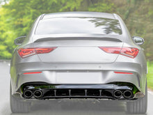 Schwarz Heckdiffusor Auspuffblenden für Mercedes CLA C118 X118 AMG Line 19+ di200