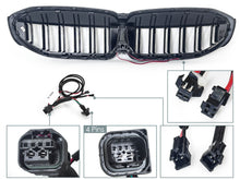 LED Kühlergrill Grill Frontgrill Schwarz Doppelsteg für BMW 3er G20 G21 2019-2022 vor LCI