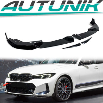 Frontspoiler Spoiler Lippe Schwarz Passend für BMW 3er G20 LCI M Sport Paket 2023+