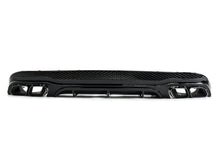 Schwarzer Diffusor + Auspuffblenden für Mercedes Benz E Klasse C207 Coupe E250 E350 AMG Line 2013-2017