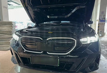 Schwarz Glanz LED Kühlergrill Niere Grill für BMW 5er G60 G61 i5 ab 2023+