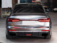 Diffusor Heckdiffusor mit LED Licht Schwarz für Audi A6 S6 C8 S Line ohne AHK KEIN ABE