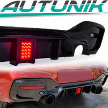 Diffusor Heckdiffusor mit LED Licht Schwarz für BMW 1er F20 F21 M Paket 15-19 LCI OHNE ABE