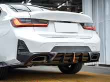 Schwarz Glanz Auspuffblenden Endrohre M340i Look für BMW 3er G20 G21 4er G26 M240i i4 M Sport Paket 2019+