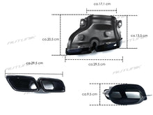 Heckdiffusor Diffusor Auspuff Schwarz für Mercedes GLE W166 SUV AMG Line MOPF 15-18