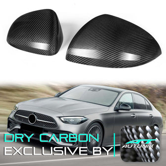 100% Echt Carbon Fiber Spiegelkappen Außenspiegelkappen für Mercedes Benz C Klasse W206 S206 S Klasse W223 2020 2021 2022 mc154