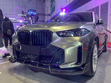 Schwarz Einsteg Frontgrill Kühlergrill Grill Nieren Passend für BMW X5 G05 LCI ab 2024 fg332