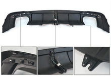 Diffusor Heckdiffusor mit Licht Schwarz Glanz für AUDI A4 S4 B9 S Line 2020+ OHNE ABE
