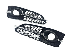 Schwarz Chrom Lüftungsgitter Blenden Grill Gitter für Audi A8 S8 D4 4H S-Line 13-17 MOPF mit ACC