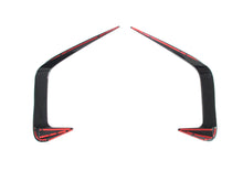 Schwarz Stoßstange Heck Aero Flaps Canard für BMW 3er G20 M Paket 2019-2022 vor LCI