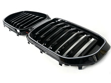 Schwarz Einsteg LED Kühlergrill Grill Frontgrill für BMW X5 G05 2023-2026 LCI