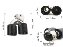 Carbon Fiber Auspuffblende Rohre Blenden Passend für BMW 3er G20 G28 M Sport Paket 19-22 et243