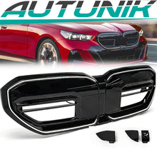 Schwarz Glanz LED Kühlergrill Niere Grill für BMW 5er G60 G61 i5 ab 2023+