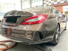 Heck Stoßstange Flossen Flaps Canards Schwarz für Mercedes Benz CLS W218 C218 AMG Line CLS 63 AMG 2014 - 2018
