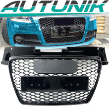 RS Optik Kühlergrill Grill Wabengrill Schwarz Glanz für AUDI TT 8J TTS 06-14