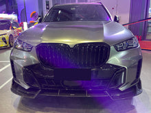 Schwarz Einsteg Frontgrill Kühlergrill Grill Nieren Passend für BMW X5 G05 LCI ab 2024 fg332