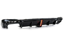 Diffusor Heckdiffusor mit Licht Schwarz Glanz für AUDI A4 S4 B9 S Line 2020+ OHNE ABE