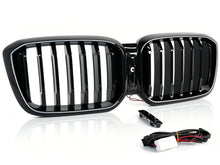 LED Kühlergrill Frontgrill Grill Nieren Schwarz für BMW X3 G01 X4 G02 2022-2025 LCI