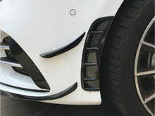 Lüfteinlasse Vorne Lüftung Flaps Canards Flossen Schwarz für Mercedes W177 Hatchback A35 AMG Line ab 2018