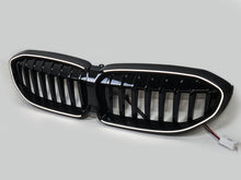 Schwarz LED Kühlergrill Grill Frontgrill für BMW 3er G20 G21 2019-2022 vor LCI