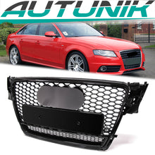 Grill Kühlergrill Wabengrill Schwarz für AUDI A4 B8 S4 Limo Avant 07-11 Vor Facelift
