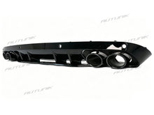 C43 Look Heckdiffusor Endrohre Schwarz für Mercedes W205 S205 Seriens Avantgarde