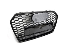 Wabengrill Grill Kühlergrill Schwarz für Audi A6 S6 C7 4G Limo Avant S Line MOPF 15-18