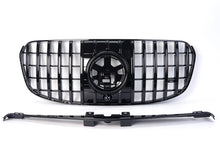 GT Optik Schwarz Grill Frontgrill Kühlergrill für Mercedes GLS X167 24+ Facelift