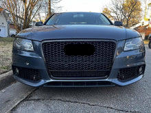 RS4 Optik Wabengrill Kühlergrill Frontgrill Schwarz für AUDI A4 B8 Grill Limo Avant 2007 - 2011 fg197