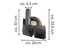Auspuffblenden Endrohre H Eckig Schwarz für Mercedes CLS C219 W218 C218 W221 S63 E63 AMG