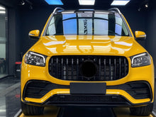 GT Optik Schwarz Grill Frontgrill Kühlergrill für Mercedes GLS X167 24+ Facelift