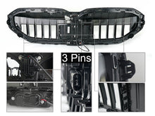 Schwarz Frontgrill LED Kühlergrill Niere Grill für BMW 5er G60 G61 i5 2023-2026