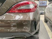 Heck Stoßstange Flossen Flaps Canards Schwarz für Mercedes Benz CLS W218 C218 AMG Line CLS 63 AMG 2014 - 2018