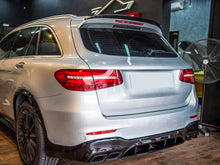 Schwarz Glanz Dachspoiler Spoiler Heckspoiler für Mercedes Benz GLC X253 SUV 15-22