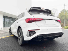 Diffusor Heckdiffusor Schwarz für Audi A3 8Y 35 TFSI S Line S3 2020-2024
