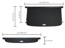 Schwarz Laderaumabdeckung Abdeckrollo Kofferraum Rollo für VW Touran II 2015+ sc29