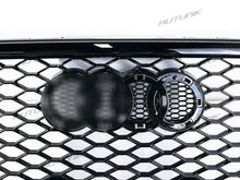 RS4 Optik Wabengrill Kühlergrill Frontgrill Schwarz für AUDI A4 B8 Grill Limo Avant 2007 - 2011 fg197