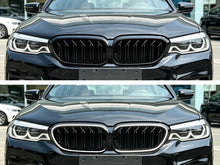 Schwarz LED Kühlergrill Grill Frontgrill für BMW 5er G30 G31 2017-2020 vor LCI