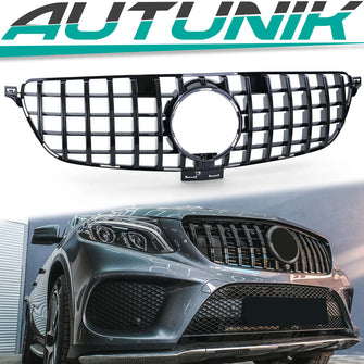 Kühlergrill Panamericana Grill Schwarz für Mercedes-Benz GLE W166 2015-2019