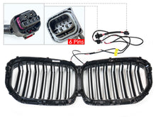 LED Grill Kühlergrill Nieren Doppelsteg Schwarz für BMW X5 G05 2018-2023