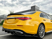Schwarz Glanz Heckspoiler Spoiler Lippe für Mercedes Benz S Klasse W223 Limo 2020+