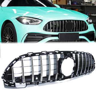 GT Chrom Kühlergrill Front Grill für Mercedes W206 Limo S206 T-Model ab 2021