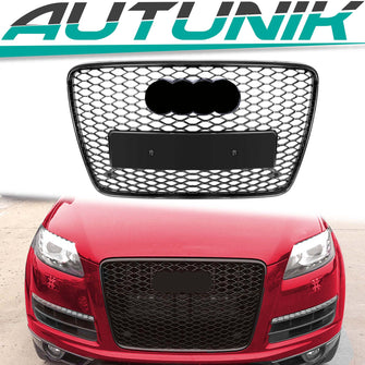 Kühlergrill Wabengrill Front Grill Schwarz für Audi Q7 4L SQ7 S Line 2007-2015 fg203