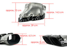 Schwarzer Diffusor + Auspuffblenden für Mercedes Benz E Klasse C207 Coupe E250 E350 AMG Line 2013-2017