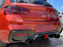 Diffusor Heckdiffusor mit LED Licht Schwarz für BMW 1er F20 F21 M Paket 15-19 LCI OHNE ABE