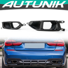 Sport Auspuffblenden Endrohre Auspuff Schwarz für BMW 7er G11 G12 16-19 et339
