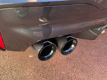 Schwarz Carbon Doppel Endrohre Auspuffblenden Auspuff 4 Rohr Duplex  für 5er F10 F11 535i 535d