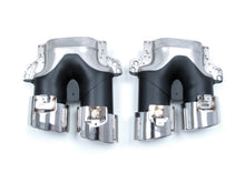 Schwarz Diffusor Chrom Endrohre für Mercedes C205 A205 C43 AMG Line 16-21 OHNE ABE